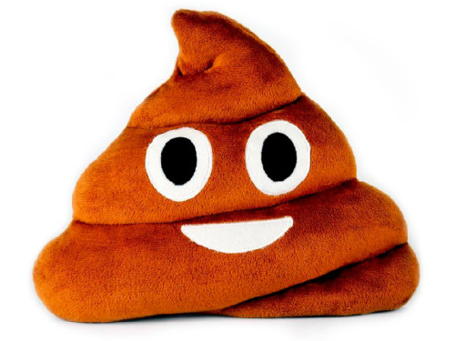 Cojín emoticono caca divertido