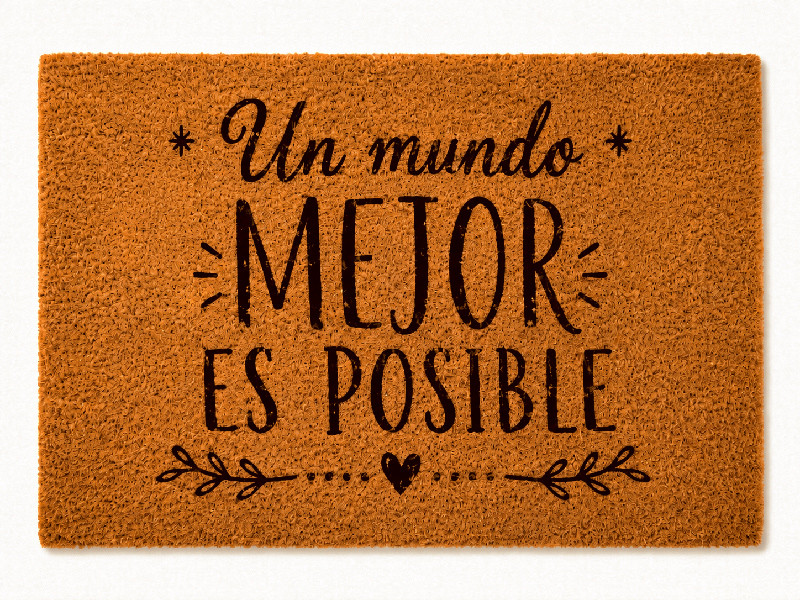 Felpudo Un Mundo Mejor Es Posible