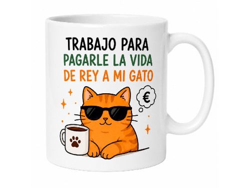 Taza Vida Rey Gato