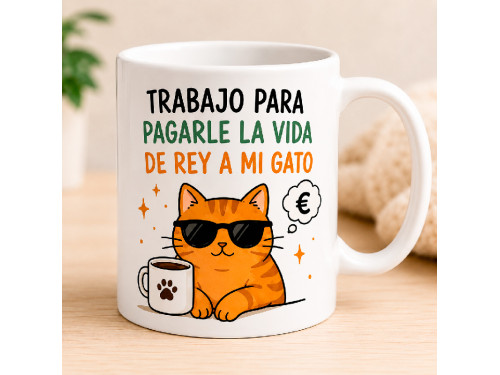 Taza Vida Rey Gato 2