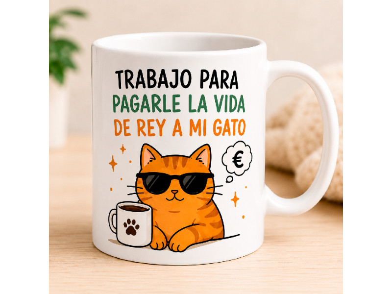 Taza Vida Rey Gato