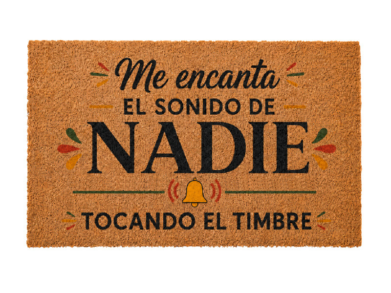 Felpudo Nadie Timbre
