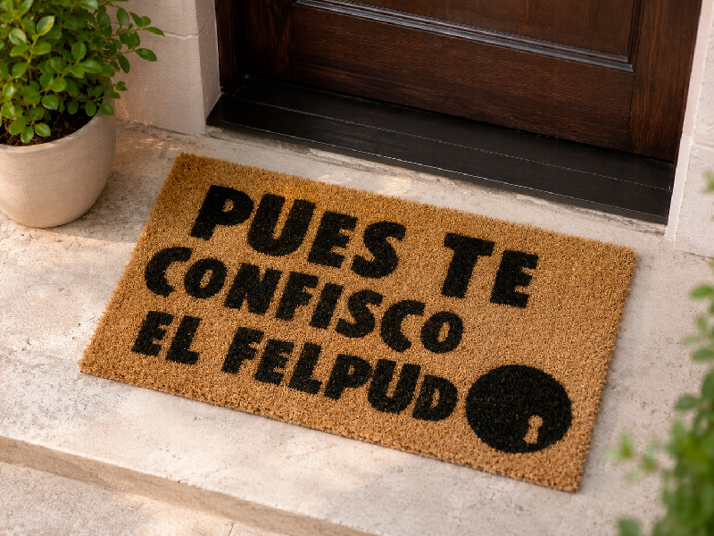 Felpudo gracioso Pues te confisco el felpudo | Zatton