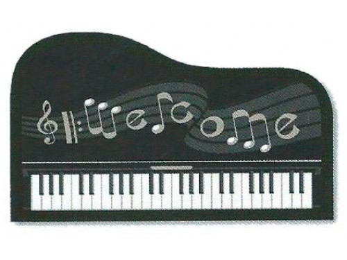 Felpudo piano musical Welcome con teclas y notas