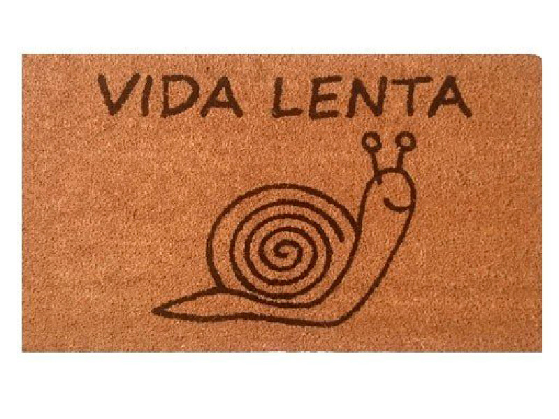 Felpudo Vida Lenta con caracol