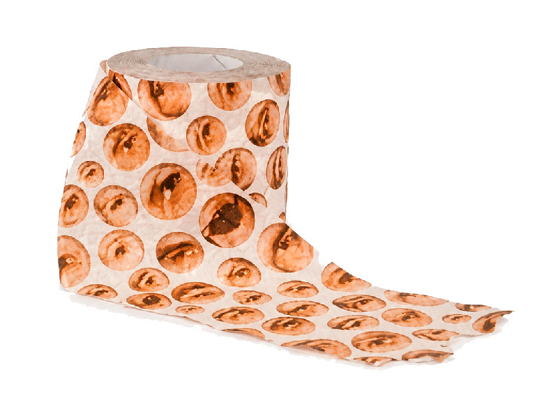 Papel higiénico divertido estampado