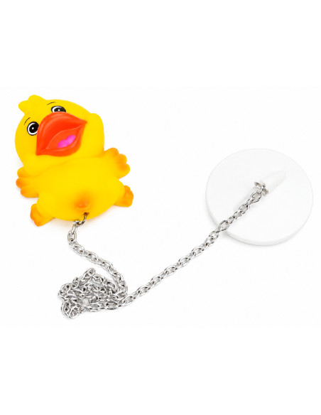 Tapón de baño pato con cadena | Divertido