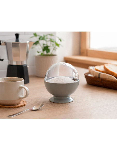 Azucarero acrílico gris para cocina