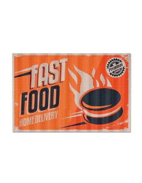 Set de 2 salvamanteles individuales Fast Food Retro
