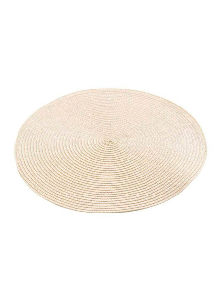 Mantel individual redondo natural