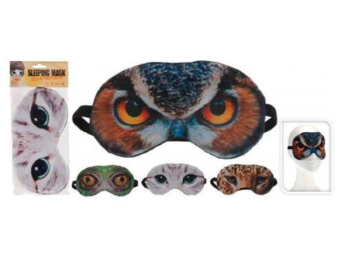 Originales antifaces para dormir con diseño de animales.