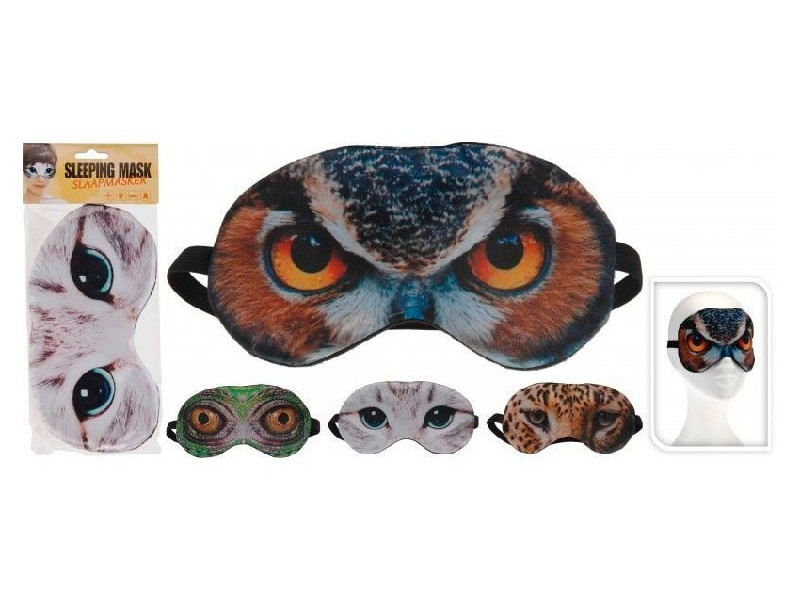 Originales antifaces para dormir con diseño de animales.