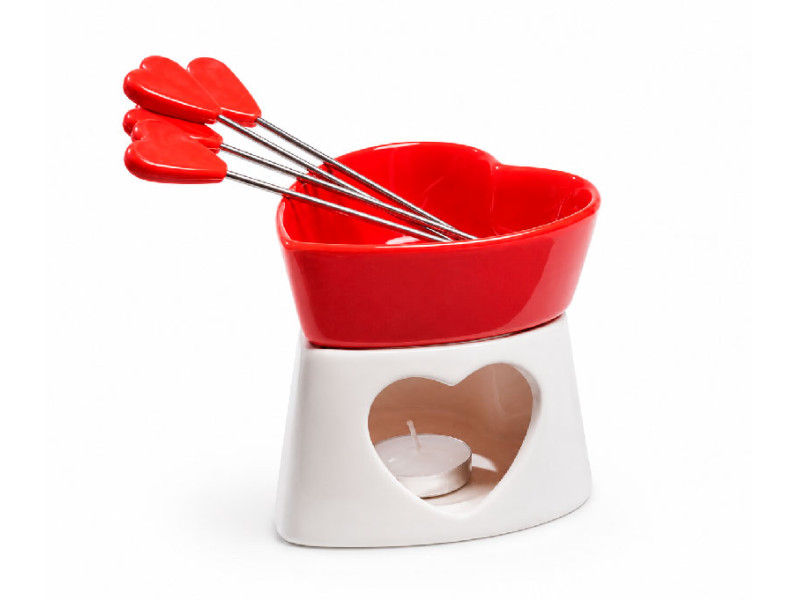 Fondue de chocolate "Corazón".