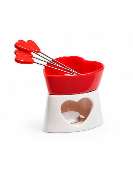 Fondue de chocolate "Corazón".