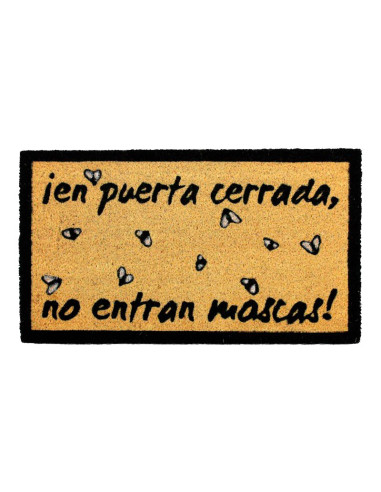 Felpudo ¡En puerta cerrada no entran moscas!
