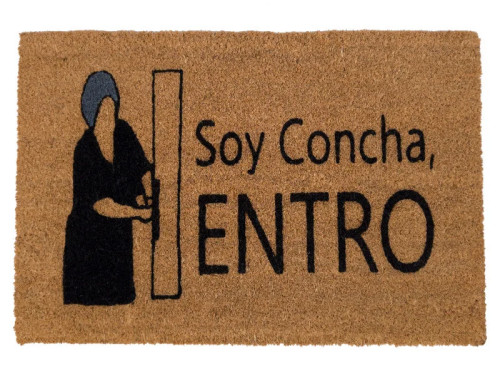 Felpudo Soy Concha entro con frase divertida
