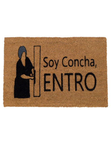 Felpudo Soy Concha entro con frase divertida