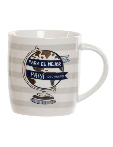 Taza de porcelana Para el mejor papá del mundo de 360 ml con caja de presentación.