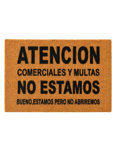 Felpudo original Atención comerciales y multas de fibra de coco