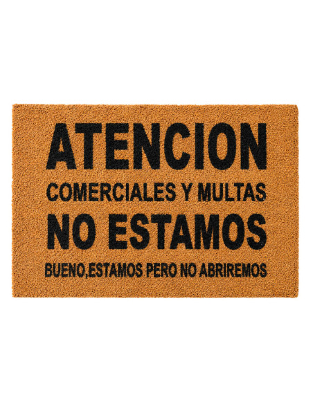 Felpudo original Atención comerciales y multas de fibra de coco
