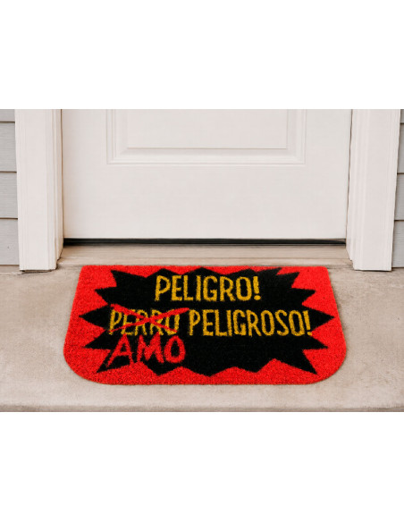 Felpudo Peligro! Amo Peligroso en la puerta de casa