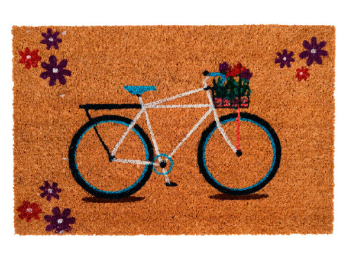 Felpudo Bicicleta Flores