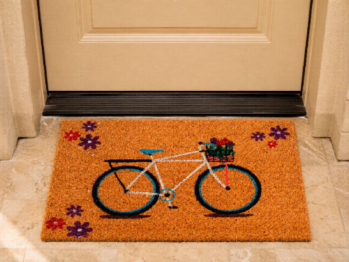 Felpudo Bicicleta Flores 2