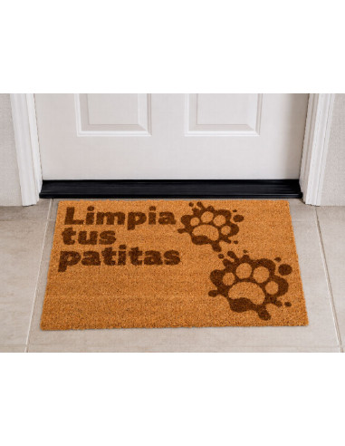 Felpudo Limpia tus patitas en la puerta de casa