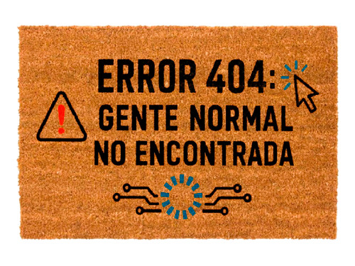 Felpudo Error 404: Gente normal no encontrada