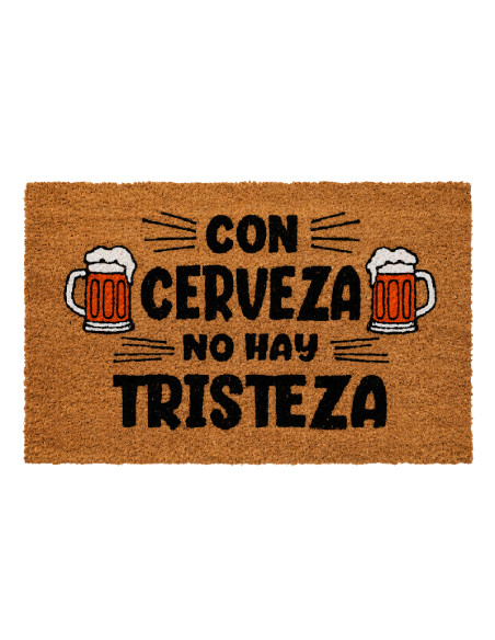 Felpudo Con Cerveza No Hay Tristeza