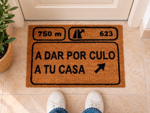 Felpudo divertido estilo señal A dar por culo a tu casa 2