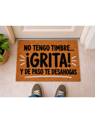 No tengo timbre: ¡Grita! Y de paso te desahogas en la puerta de casa