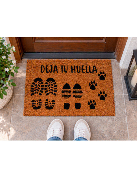 Felpudo Deja Tu Huella en la entrada de casa