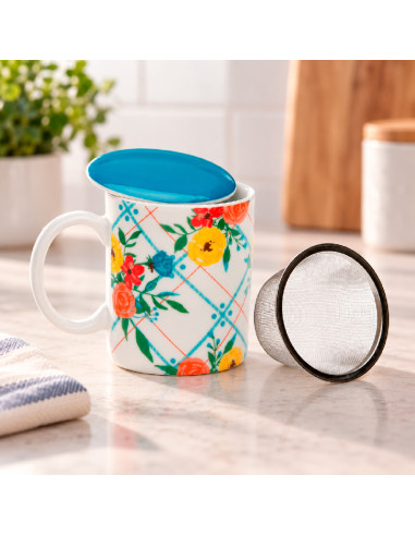 Taza Tisanera Fiori en la cocina
