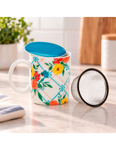 Taza Tisanera Fiori en la cocina